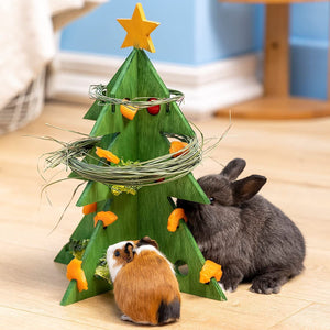 Enhance Your Pet's Experience with Our Christmas Tree Rabbit Feeder