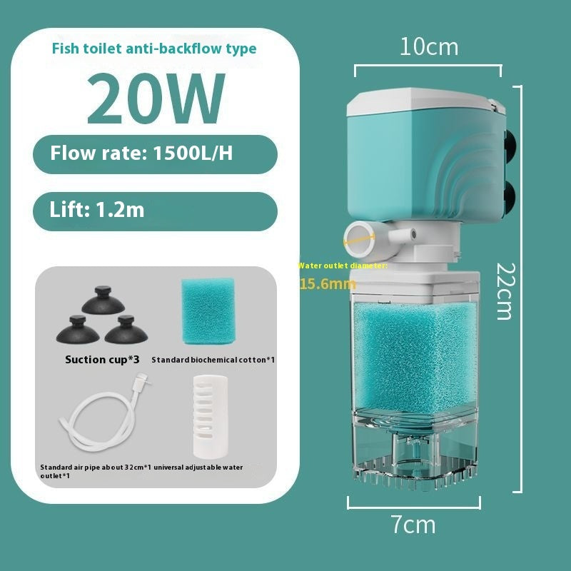 Fish Tank Filter System Three-in-one Fish Tank Filter