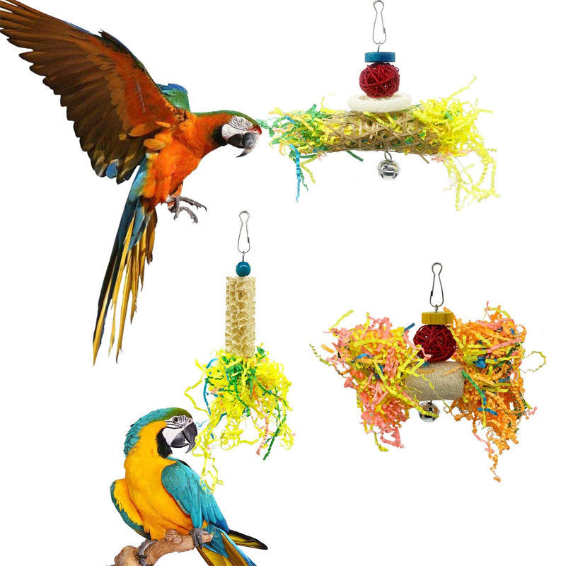 Parrot Gnawing Toy Bird Supplies Rattan Ball