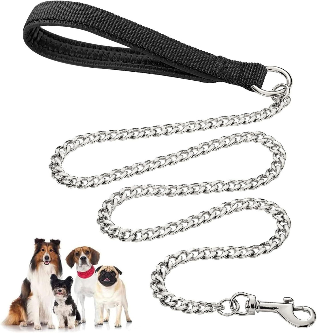 Heavy Duty Metal Dog Leash Chew Proof Pet