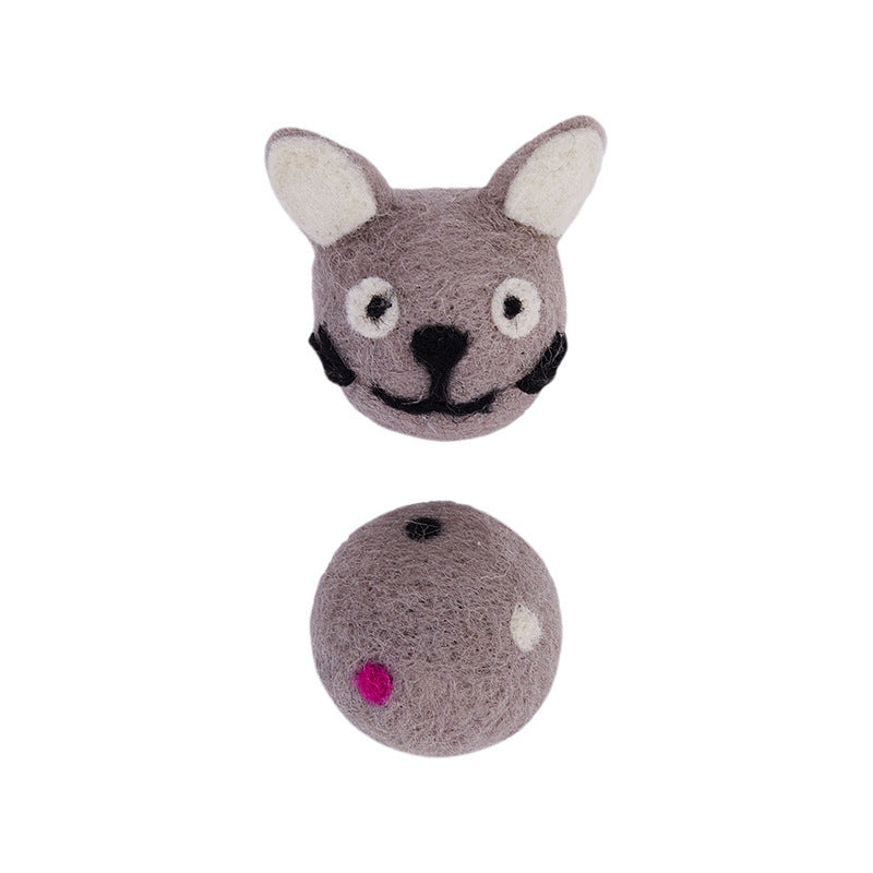 Colorful Felt Stretch Ball Cat Toy Ball Pet Toy