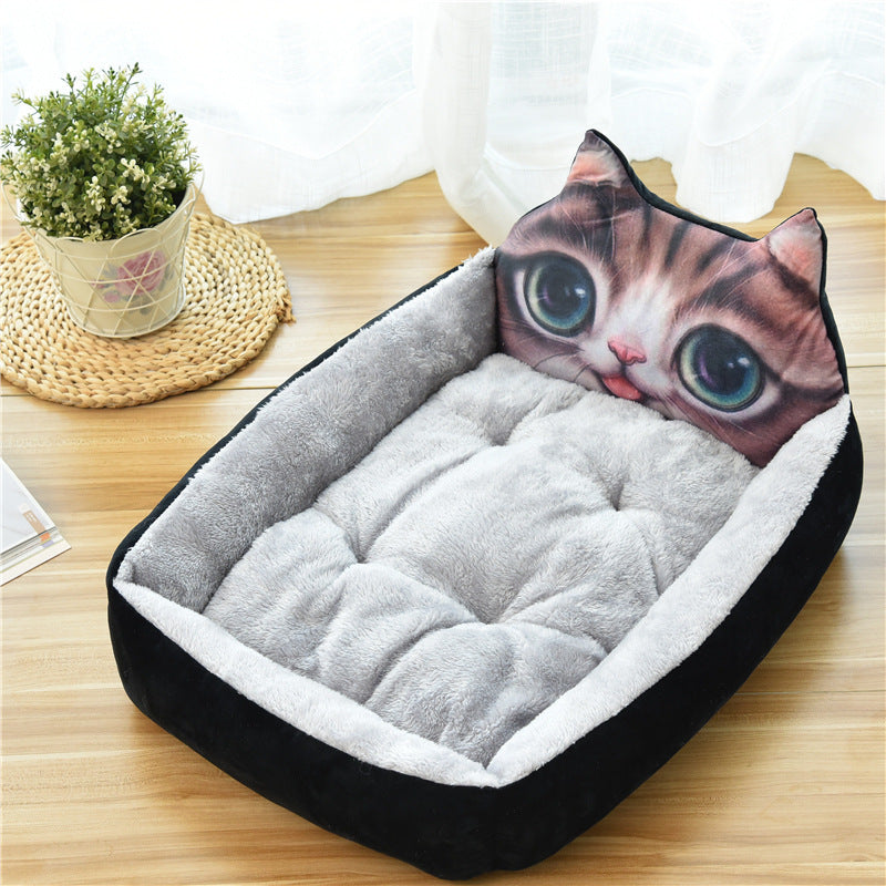 Large Pet Cat Dog Bed 7Colors Warm Cozy