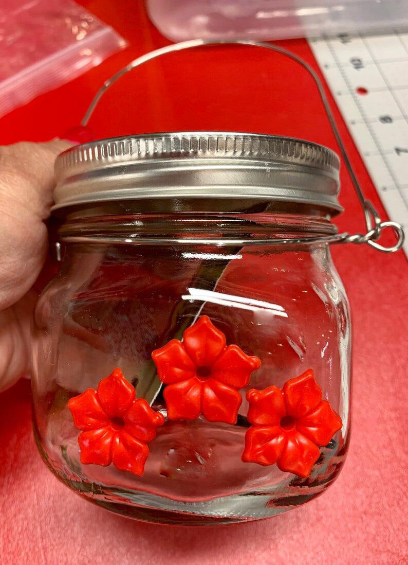 Hummingbird Feeder Plastic Flower Bird Feeder