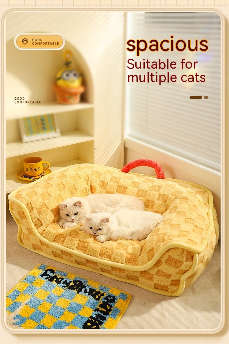 Cat Nest Winter Warm Pet Bed Removable