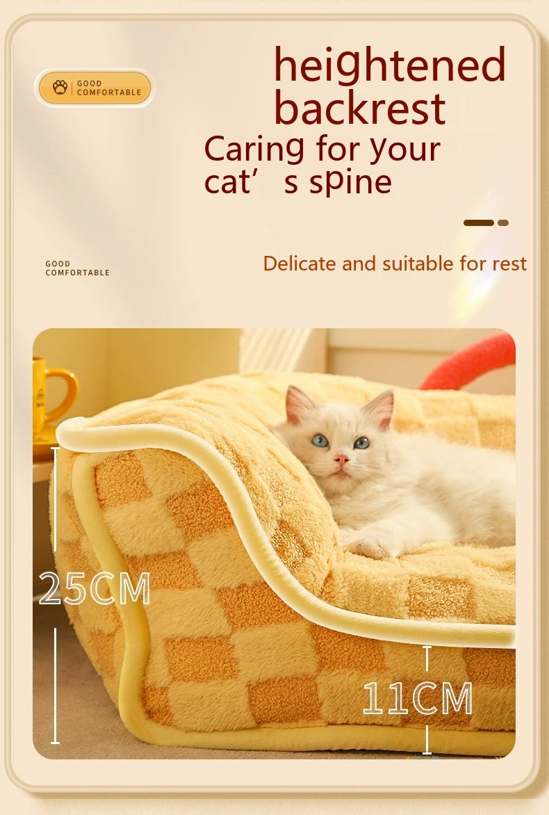 Cat Nest Winter Warm Pet Bed Removable