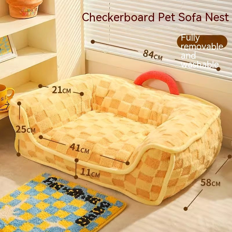 Cat Nest Winter Warm Pet Bed Removable