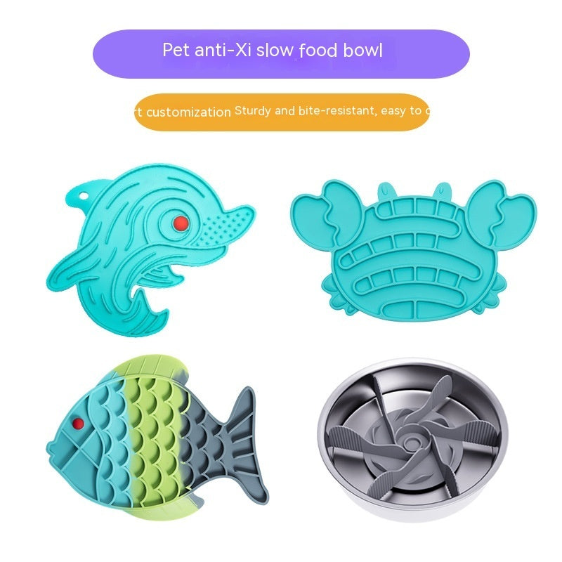 Lick Food Plate Pet Slow Food Plate Anti-choke Slow Feeding