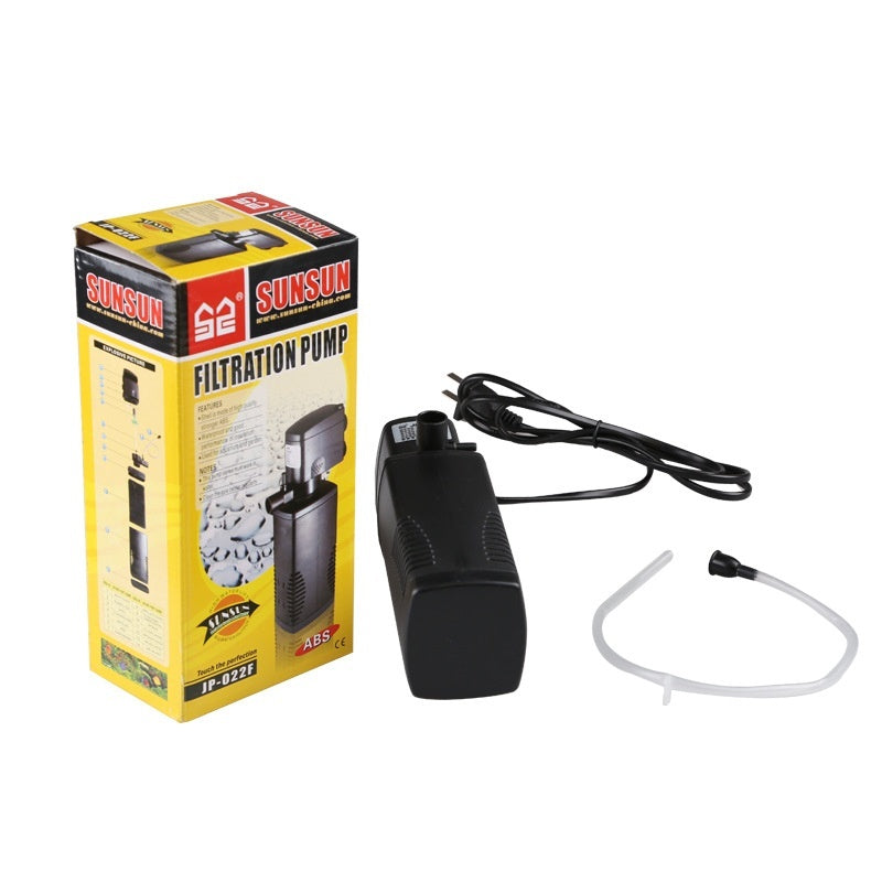 Fish Tank Aquarium Filter Three-in-one Built-in Filter