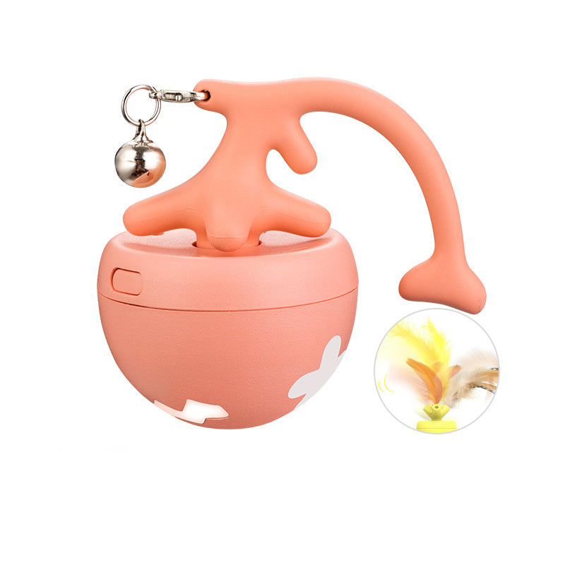 Pet Cat Toy Fish Bone Rolling Ball USB Electric