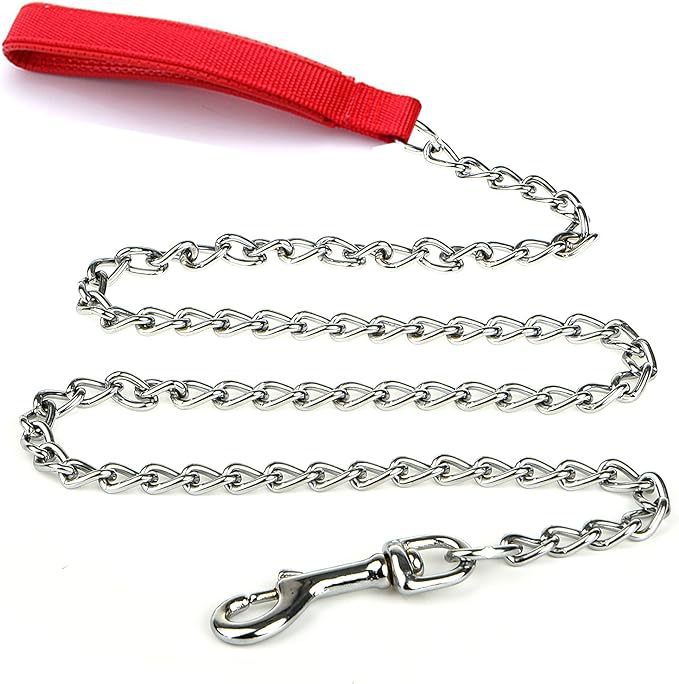 Heavy Duty Metal Dog Leash Chew Proof Pet