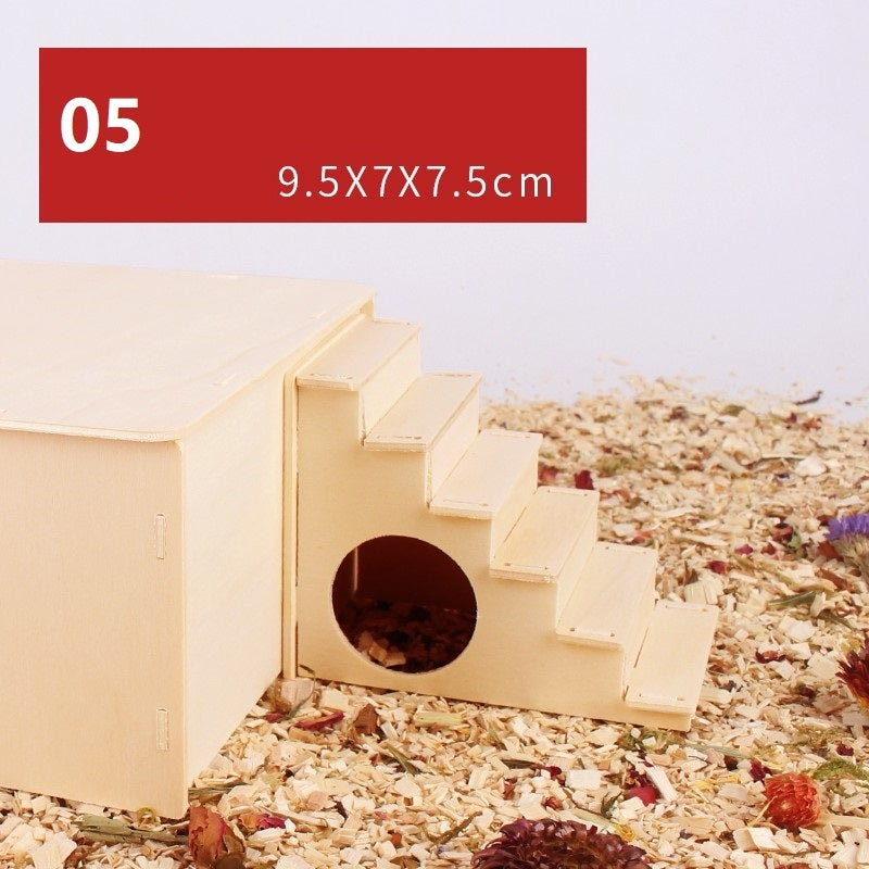 Hamster Natural Wooden Fence Landscaping