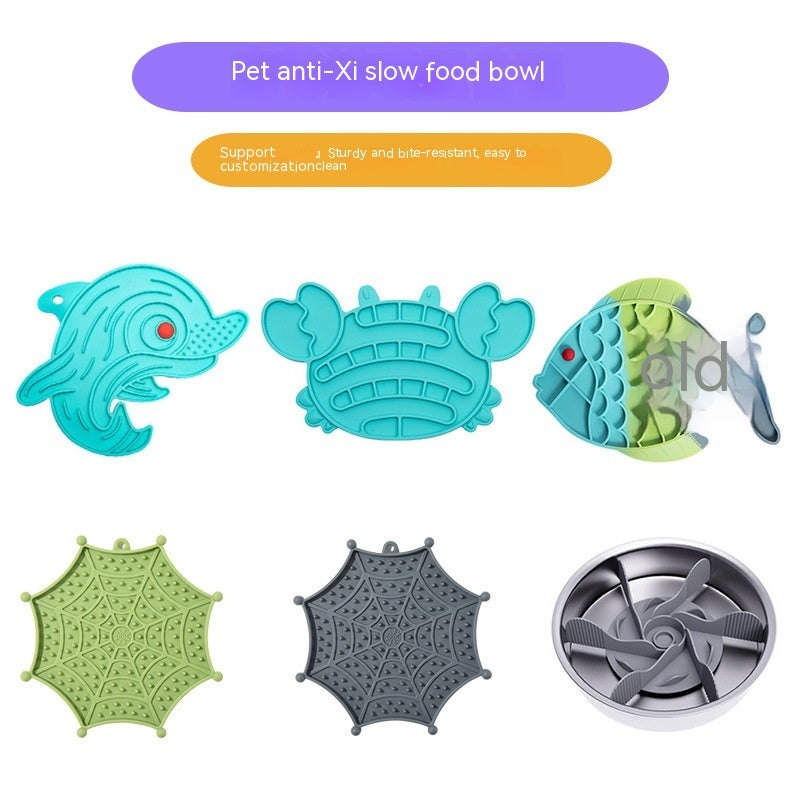 Lick Food Plate Pet Slow Food Plate Anti-choke Slow Feeding