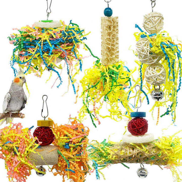Parrot Gnawing Toy Bird Supplies Rattan Ball