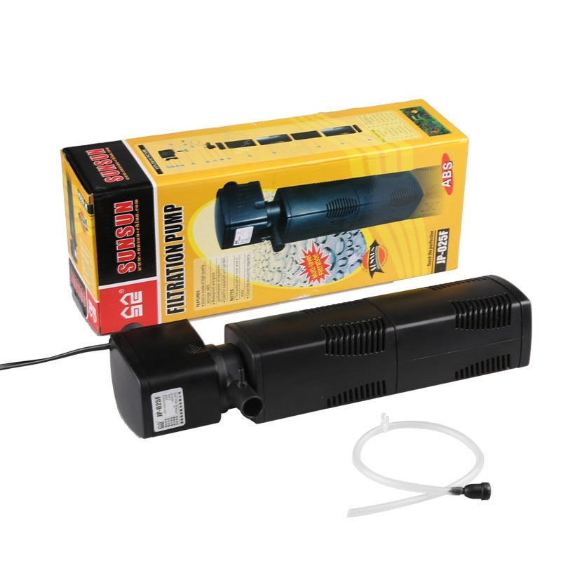 Fish Tank Aquarium Filter Three-in-one Built-in Filter