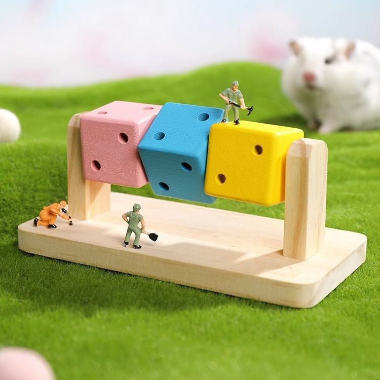 Fashion Personality Hamster Cube Wooden Toy