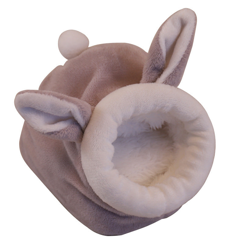 Winter Warm Pet Cartoon Cage For