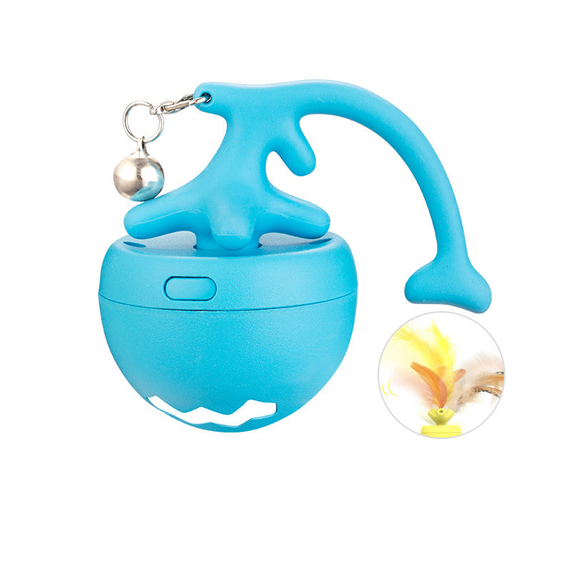 Pet Cat Toy Fish Bone Rolling Ball USB Electric