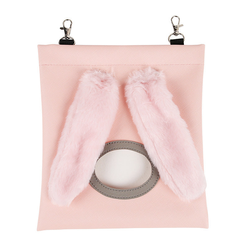 Cute Straw Bag Rabbit Totoro Hamster Feeder