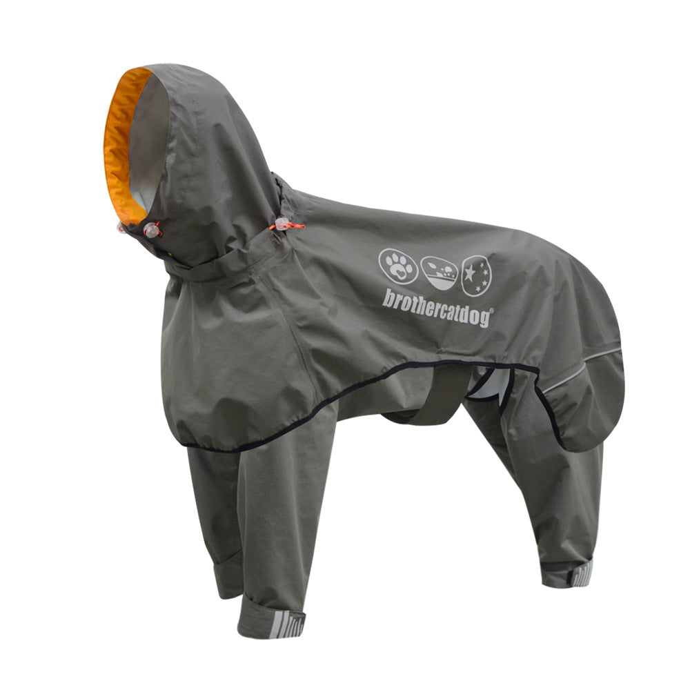 Pet Four-legged Raincoat Medium Large Dog