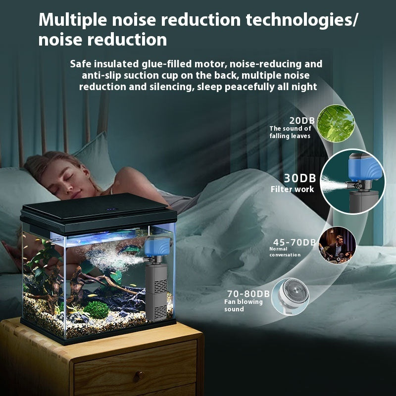 Fish Tank Filter System Three-in-one Fish Tank Filter