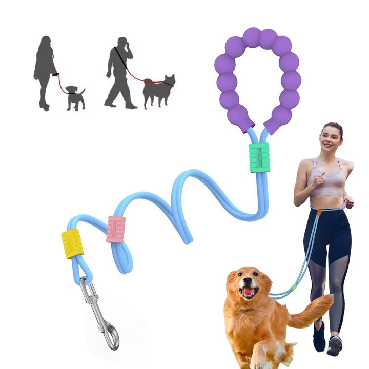 Versatile Pet Traction Leashes With A Comfortable