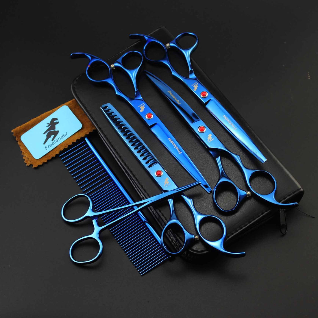 Pet Grooming Scissors, Straight And Curved