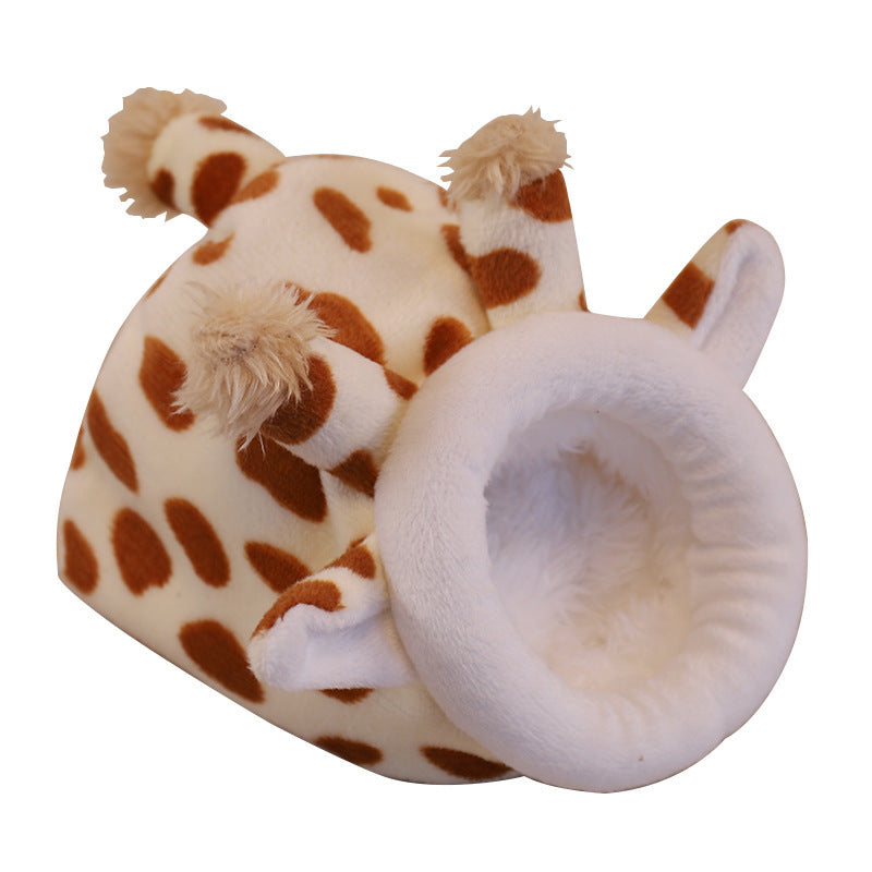 Winter Warm Pet Cartoon Cage For