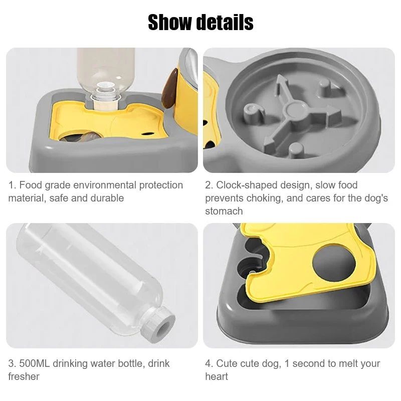 Pet Feeder Bowls Pet Feeder Water Bottle