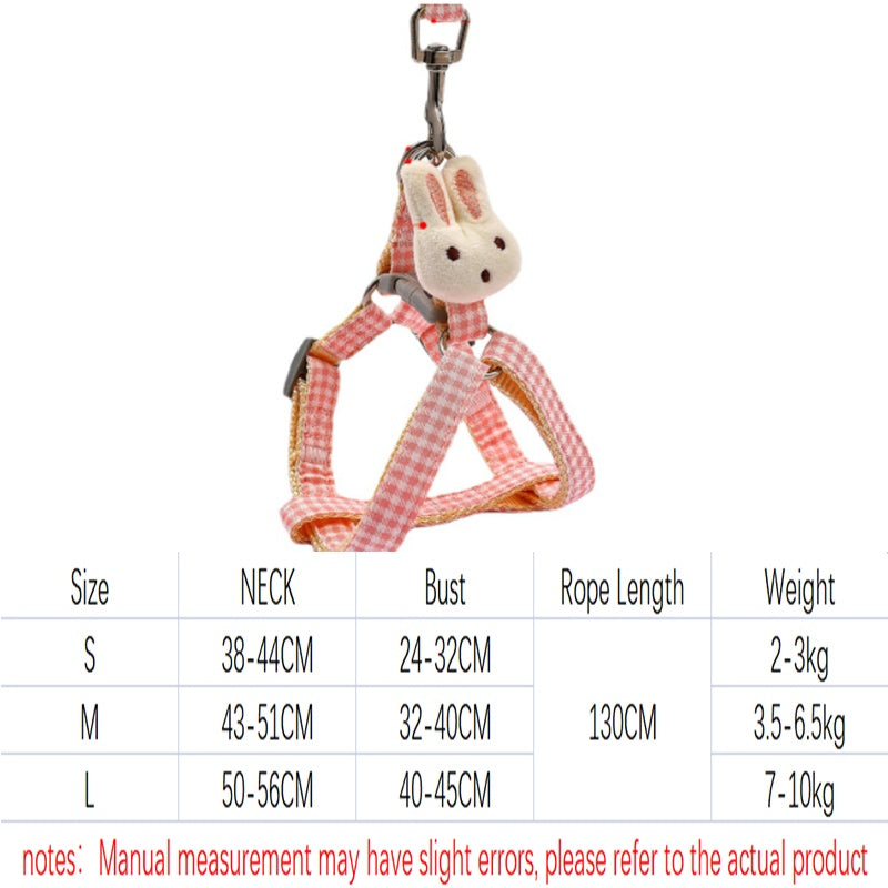 Small Dog Harness Leash Material Quick Release