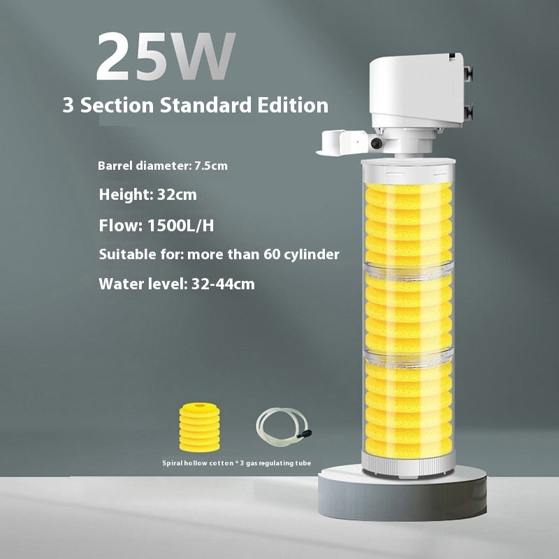 Fish Tank Built-in Filter Suction Wall-mounted Urinal