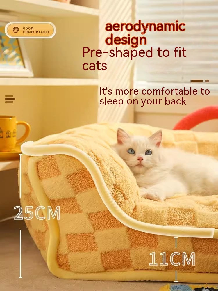 Cat Nest Winter Warm Pet Bed Removable