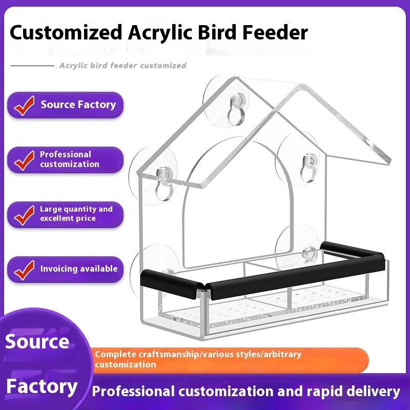 Acrylic Bird Cage Hummingbird Feeder Pet Supplies